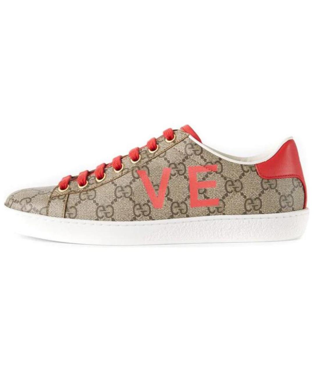 GUCCI Бежевые кеды, фото 2