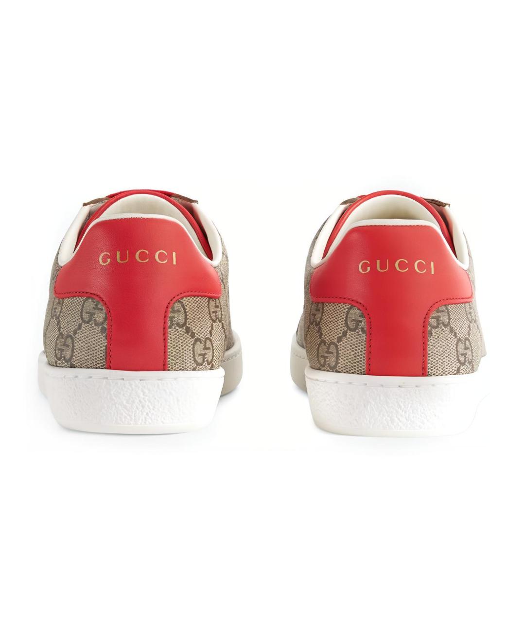 GUCCI Бежевые кеды, фото 6