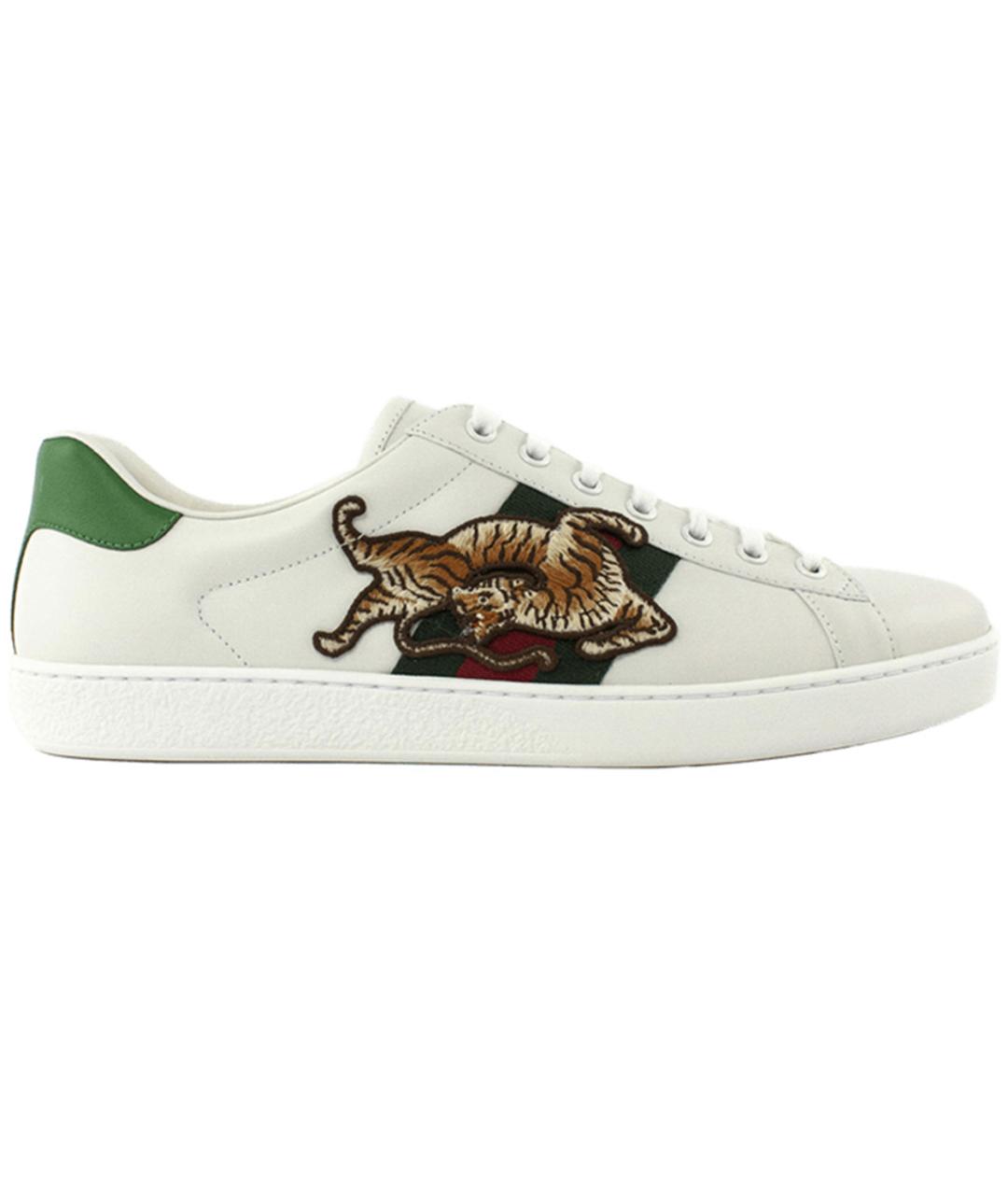 GUCCI Белые низкие кроссовки / кеды, фото 1