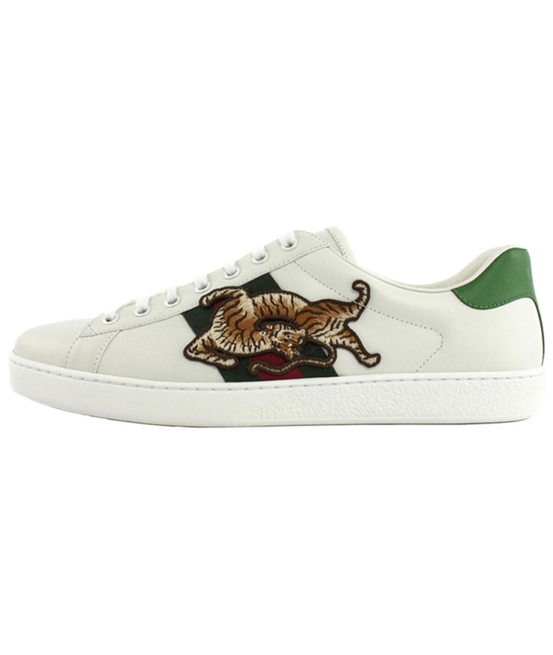 GUCCI Белые низкие кроссовки / кеды, фото 2