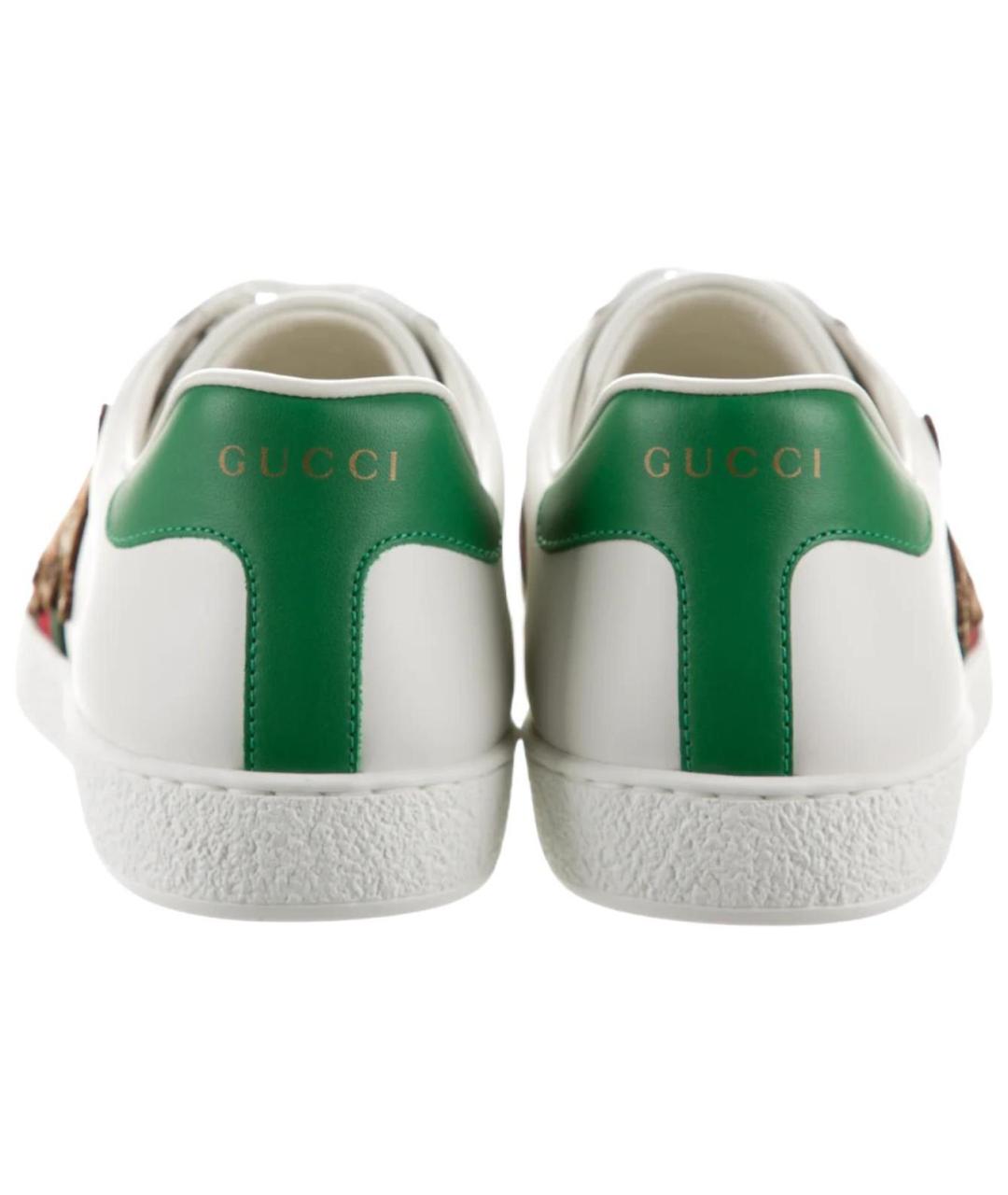 GUCCI Белые низкие кроссовки / кеды, фото 5