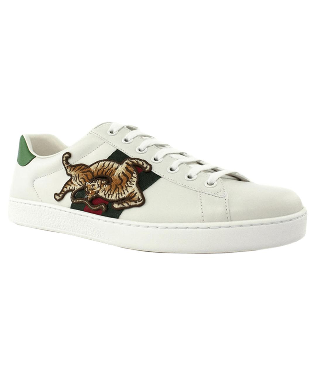 GUCCI Белые низкие кроссовки / кеды, фото 3