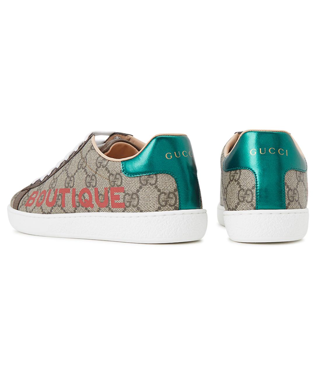 GUCCI Бежевые кеды, фото 6