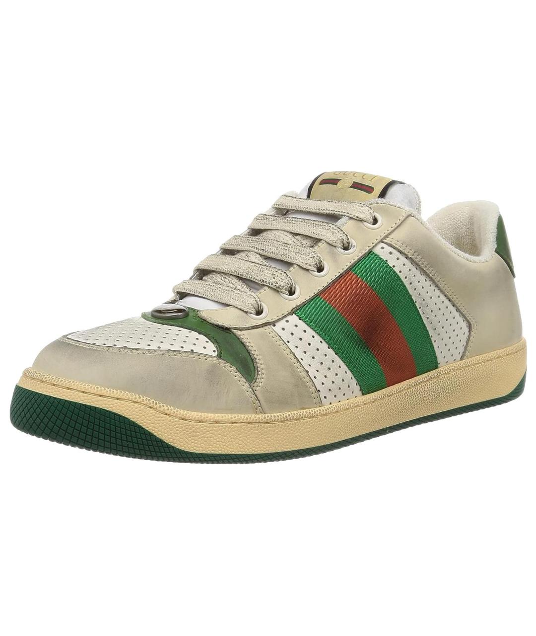 GUCCI Бежевые низкие кроссовки / кеды, фото 3
