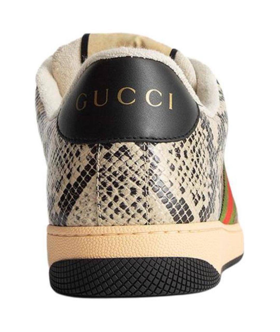GUCCI Коричневые низкие кроссовки / кеды, фото 5
