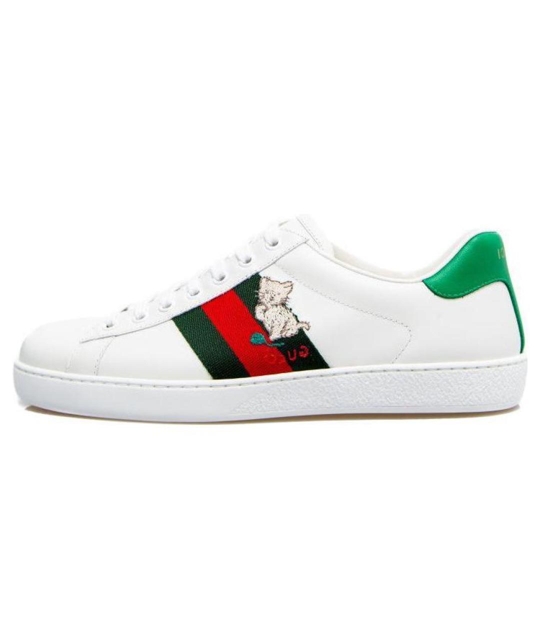 GUCCI Белые низкие кроссовки / кеды, фото 2