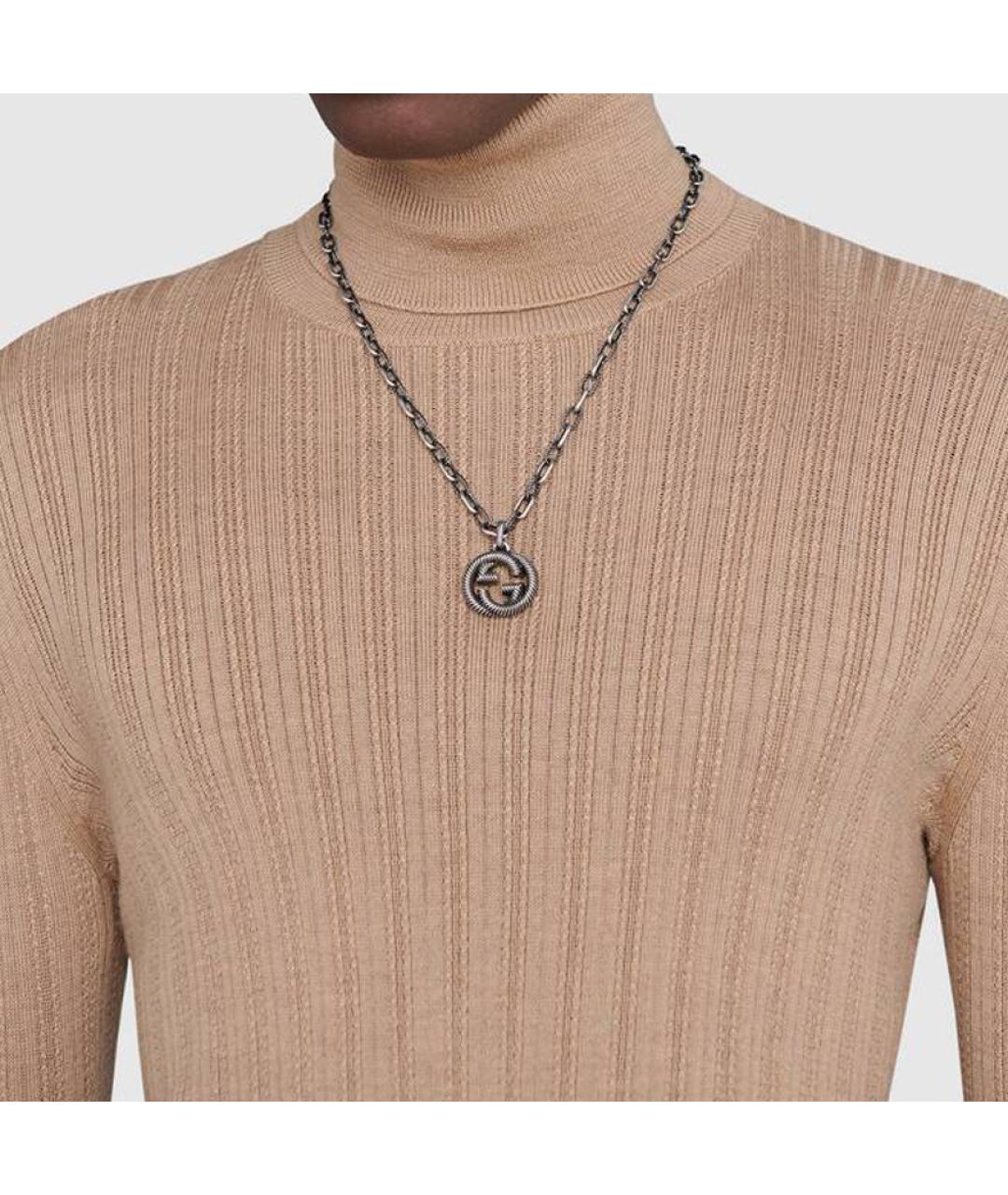 GUCCI Серебряная серебряная подвеска, фото 4