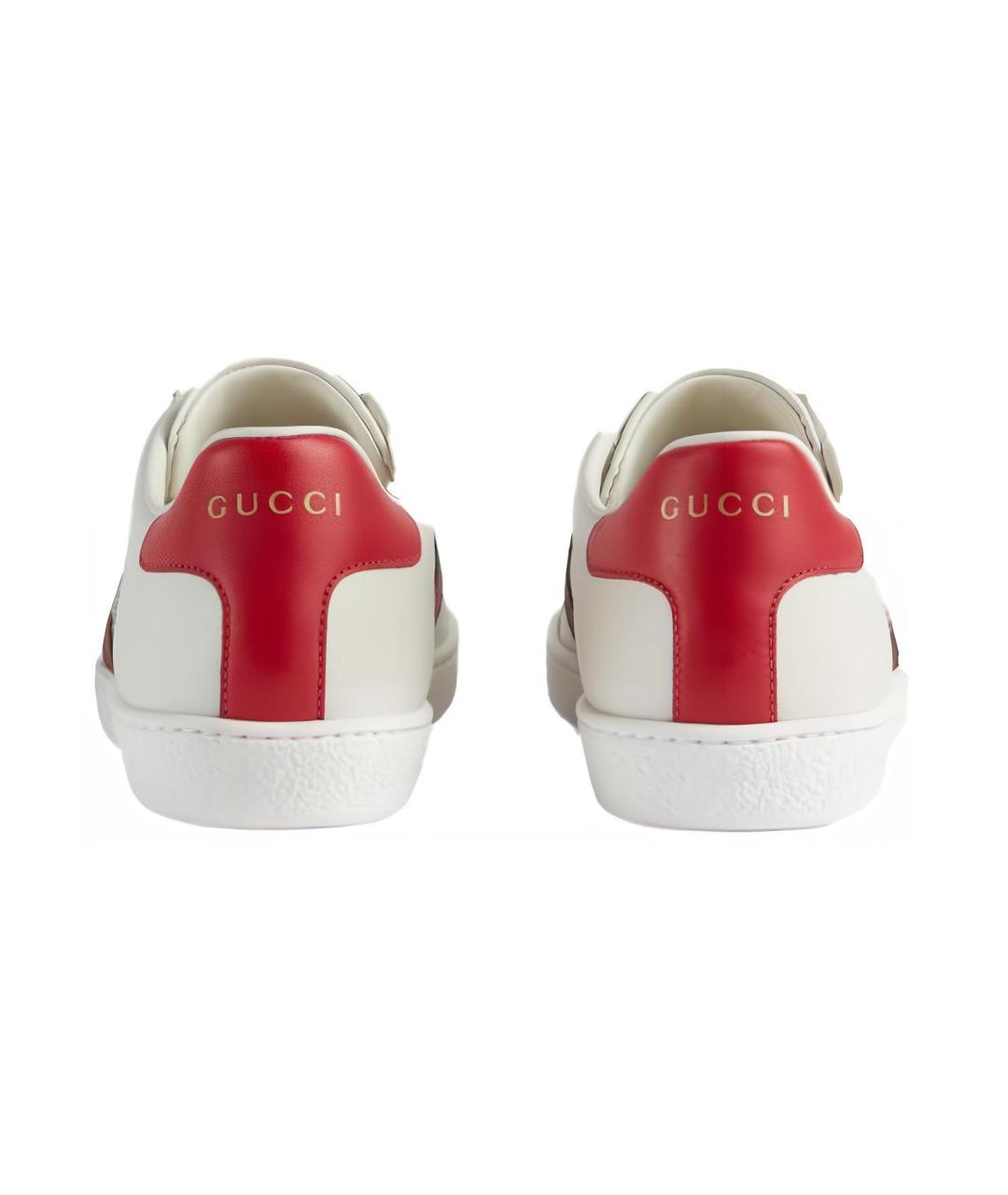 GUCCI Белые кеды, фото 4