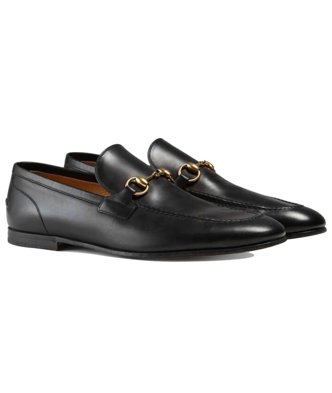 GUCCI Черные кожаные лоферы, фото 3