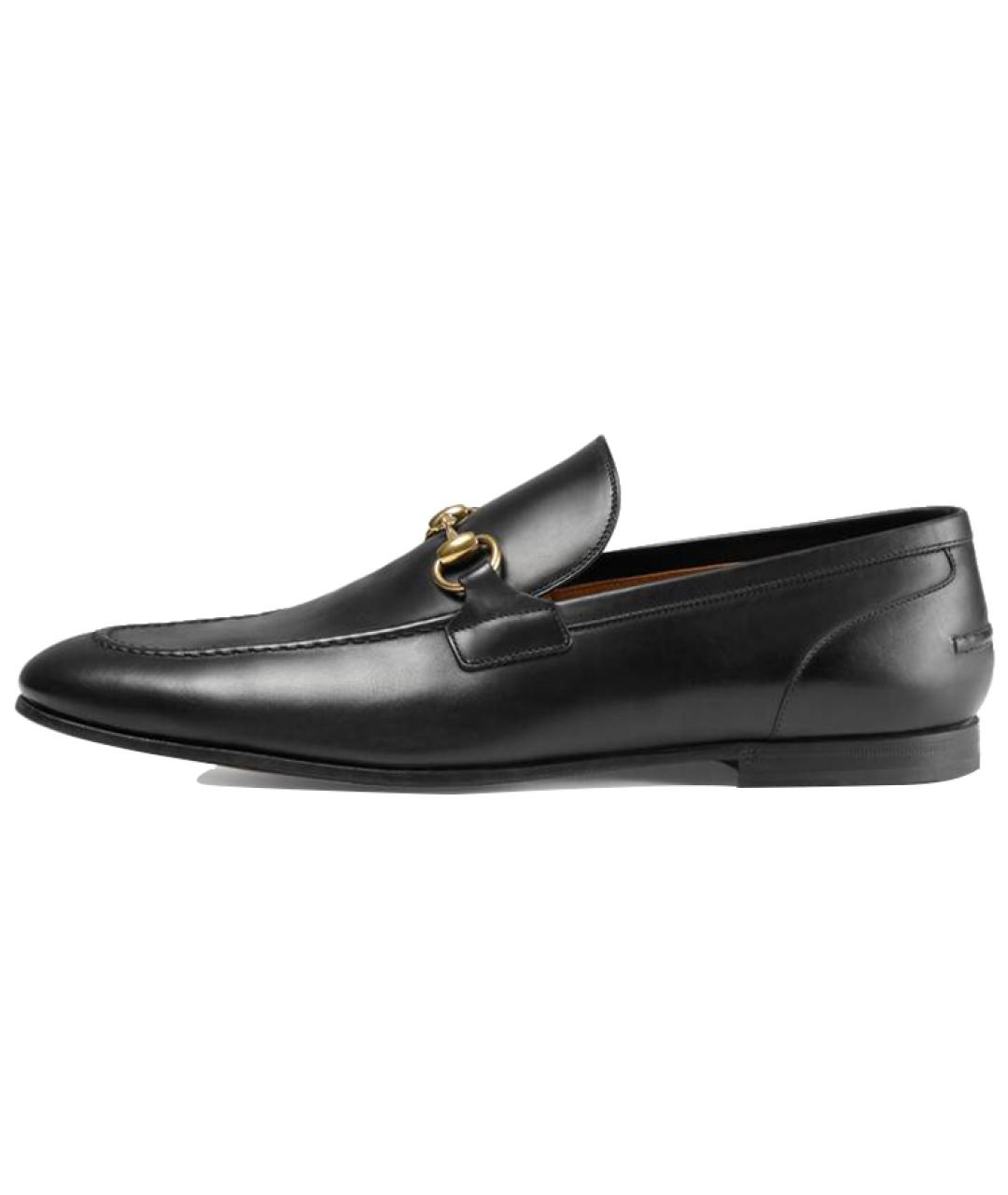 GUCCI Черные кожаные лоферы, фото 2