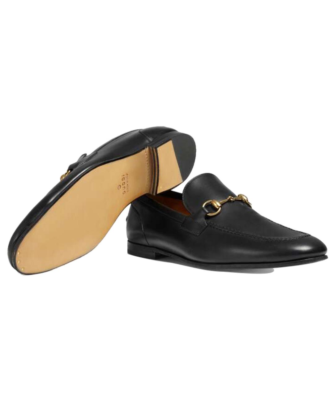 GUCCI Черные кожаные лоферы, фото 6