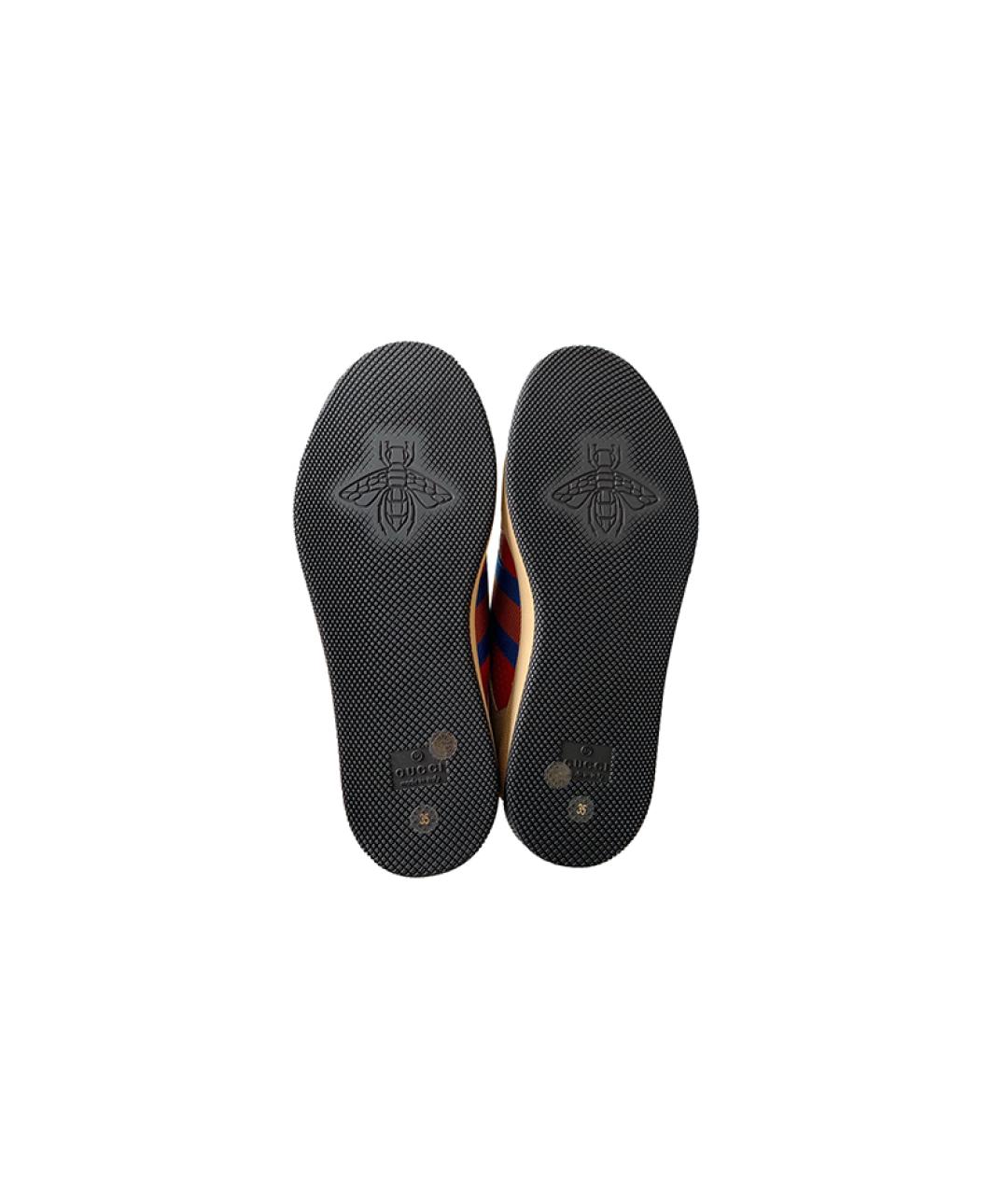 GUCCI Бежевые кроссовки, фото 6