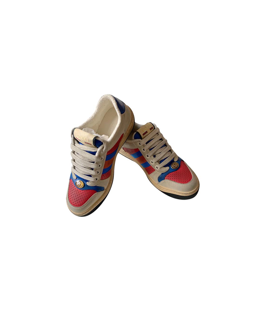 GUCCI Бежевые кроссовки, фото 4