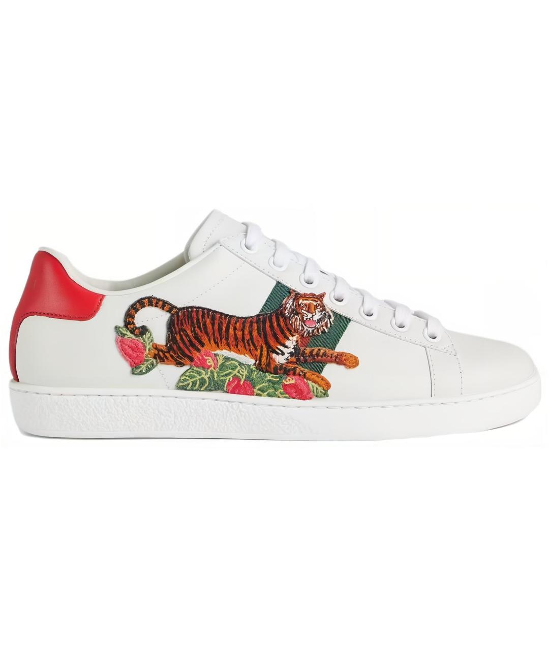 GUCCI Белые кеды, фото 1