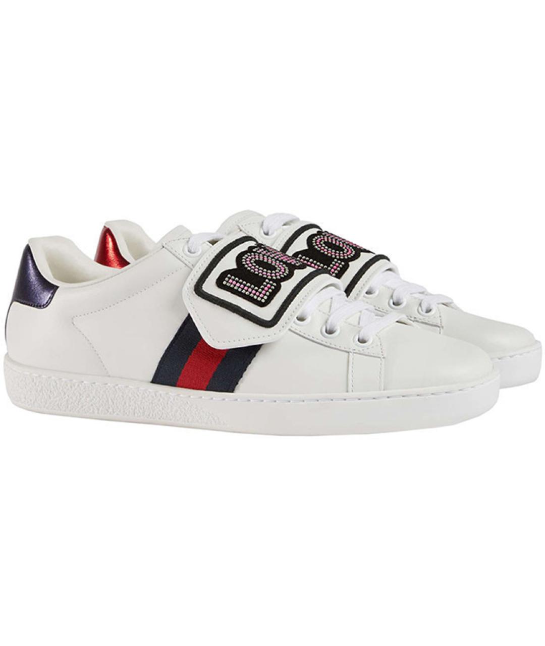 GUCCI Белые кеды, фото 3