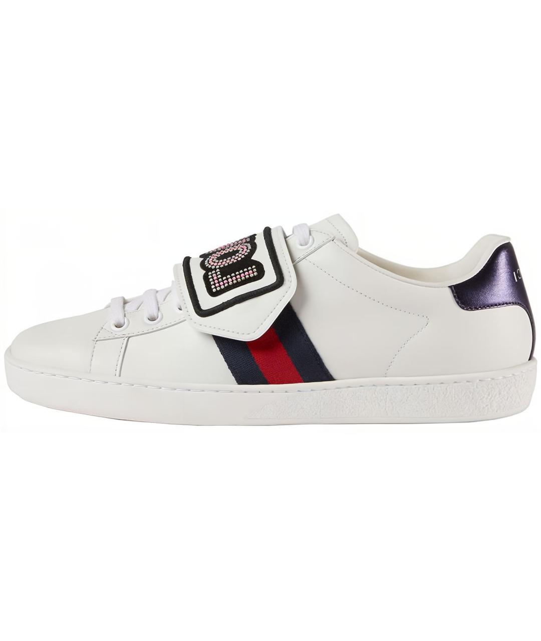 GUCCI Белые кеды, фото 2