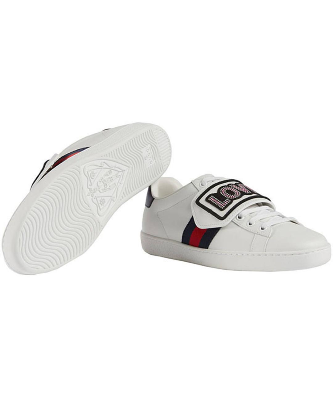 GUCCI Белые кеды, фото 5