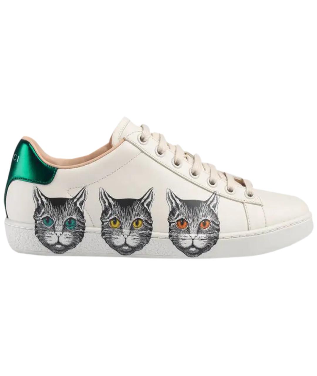 GUCCI Бежевые кеды, фото 1