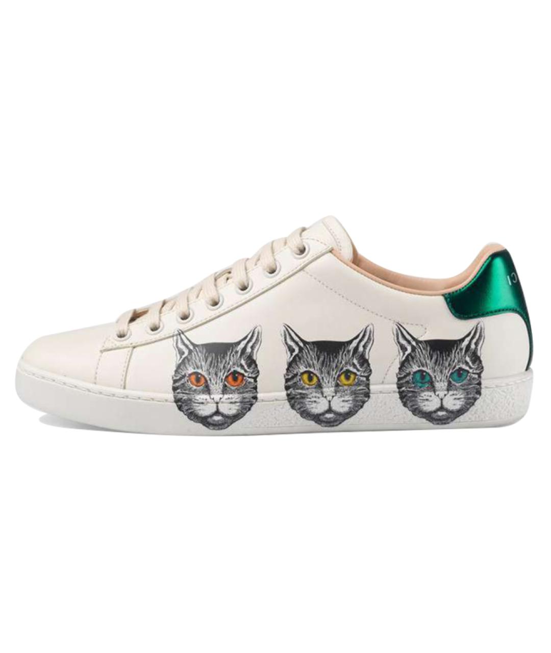 GUCCI Бежевые кеды, фото 2