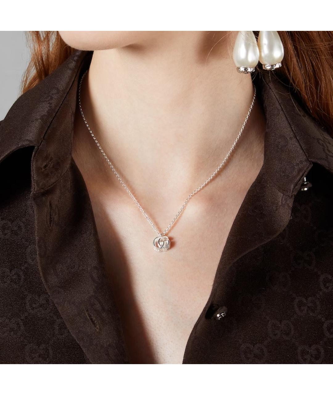 GUCCI Серебряная серебряная подвеска, фото 4