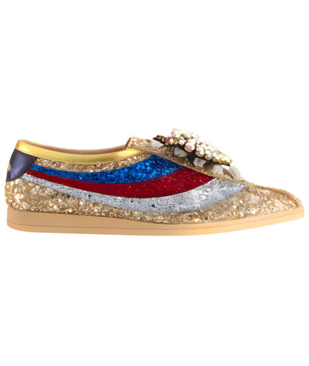 GUCCI Золотые кеды, фото 1