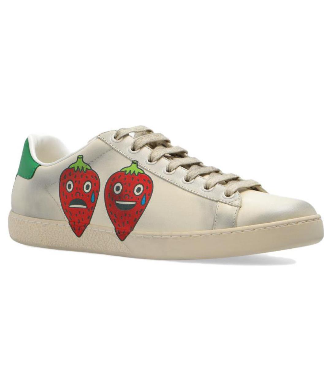 GUCCI Белые кеды, фото 2