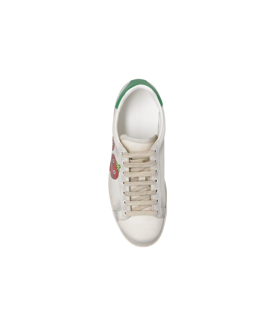 GUCCI Белые кеды, фото 4