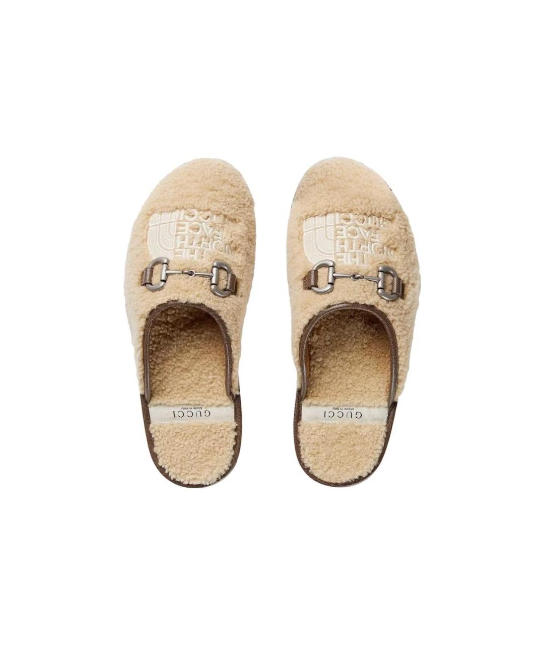 GUCCI Бежевые мюли, фото 4