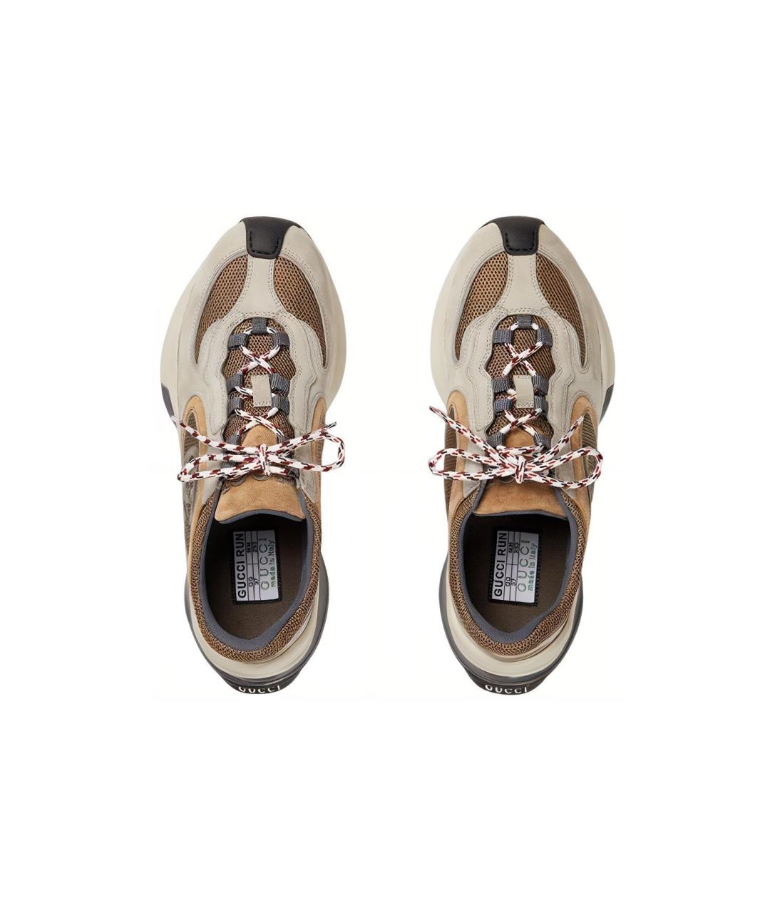 GUCCI Бежевые кроссовки, фото 3