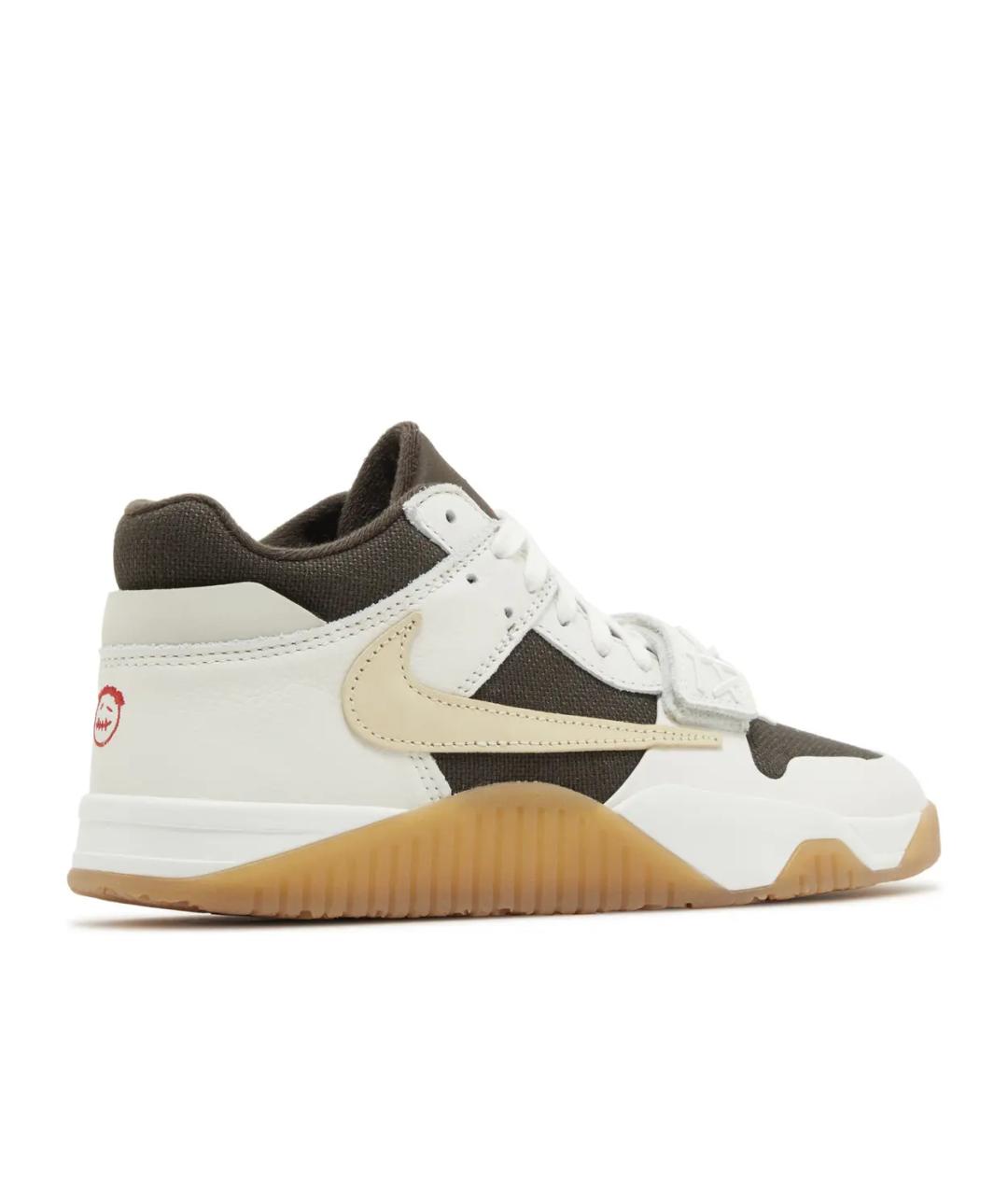 JORDAN Белые кожаные кроссовки, фото 3