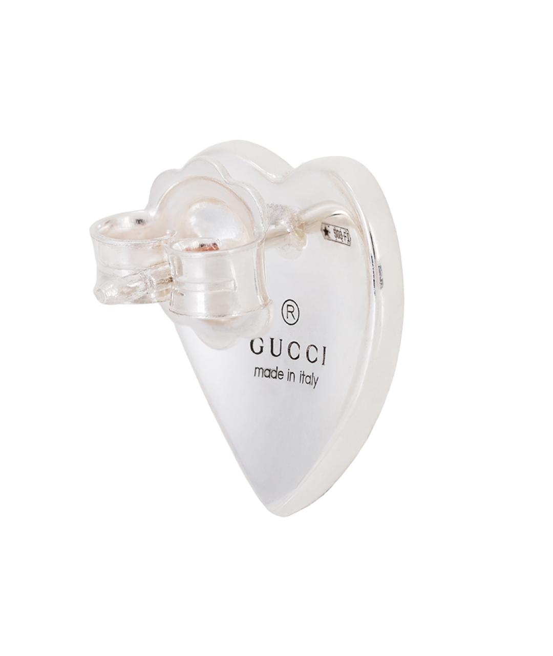 GUCCI Красные серебряные серьги, фото 4