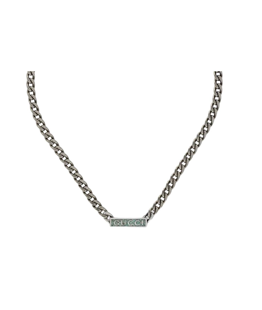 GUCCI Серебряная серебряная цепочка, фото 1