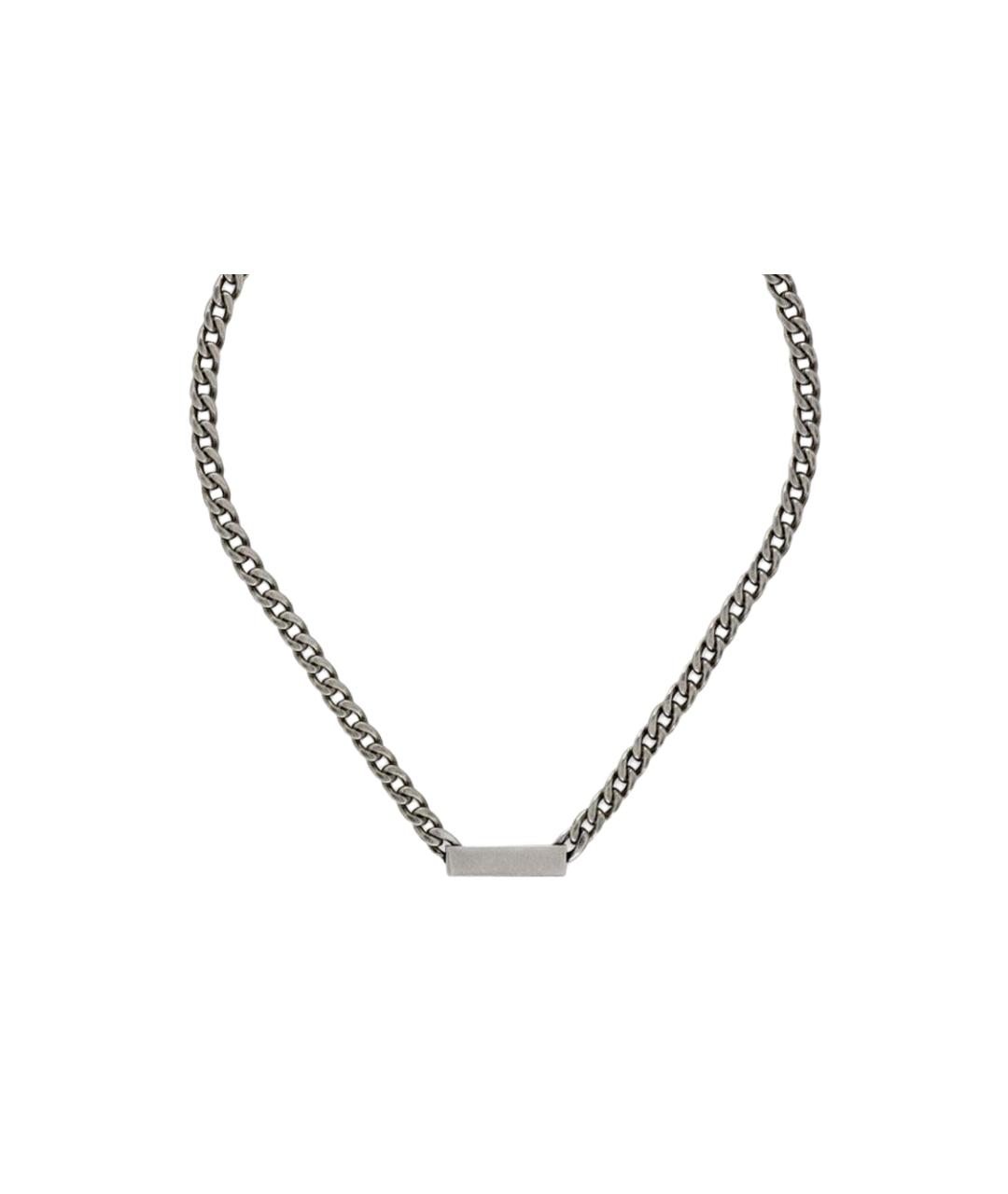 GUCCI Серебряная серебряная цепочка, фото 3