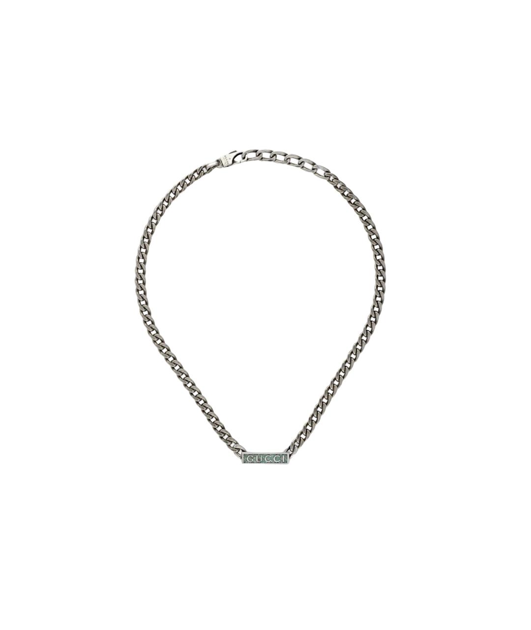 GUCCI Серебряная серебряная цепочка, фото 2