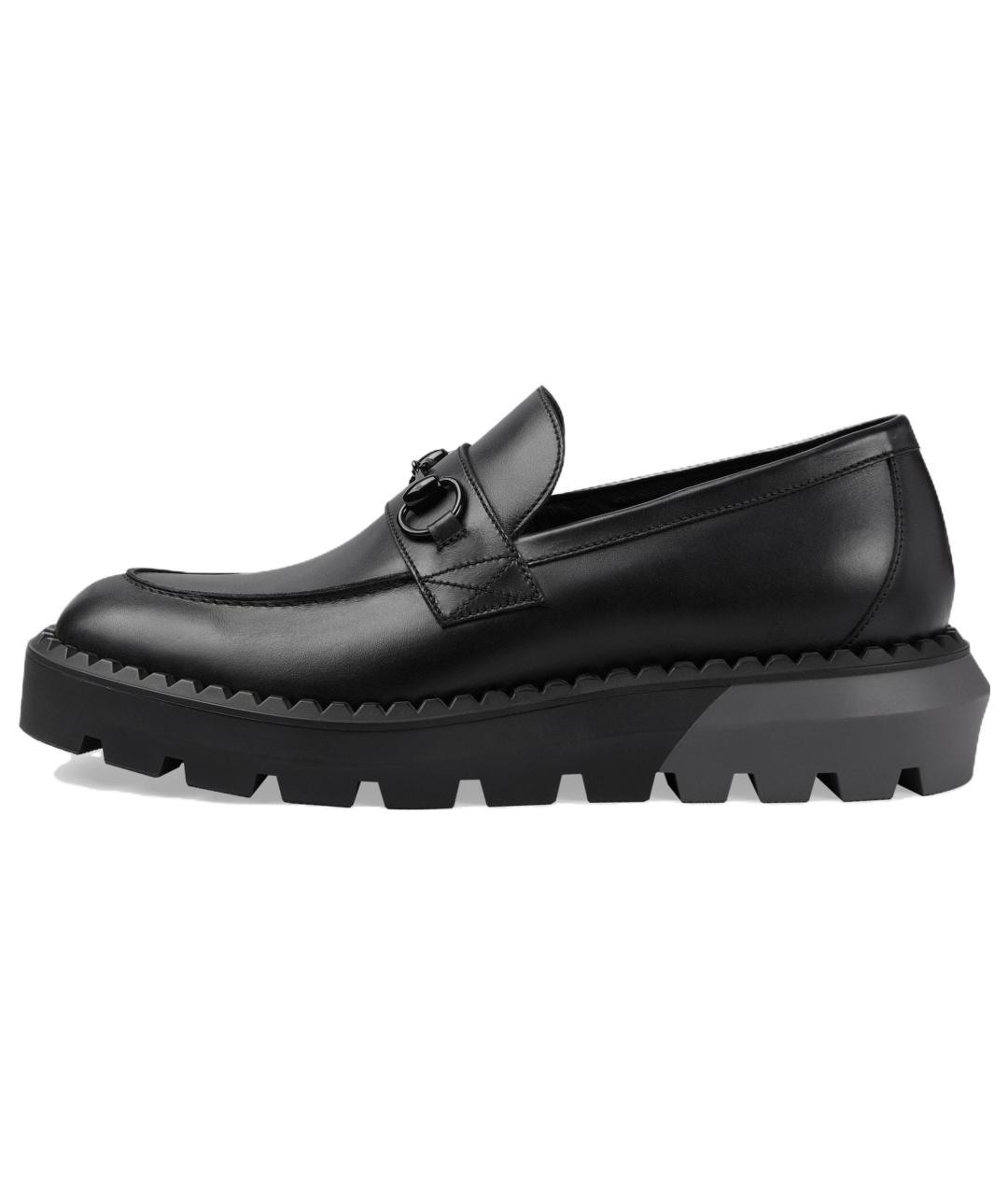 GUCCI Черные кожаные лоферы, фото 2