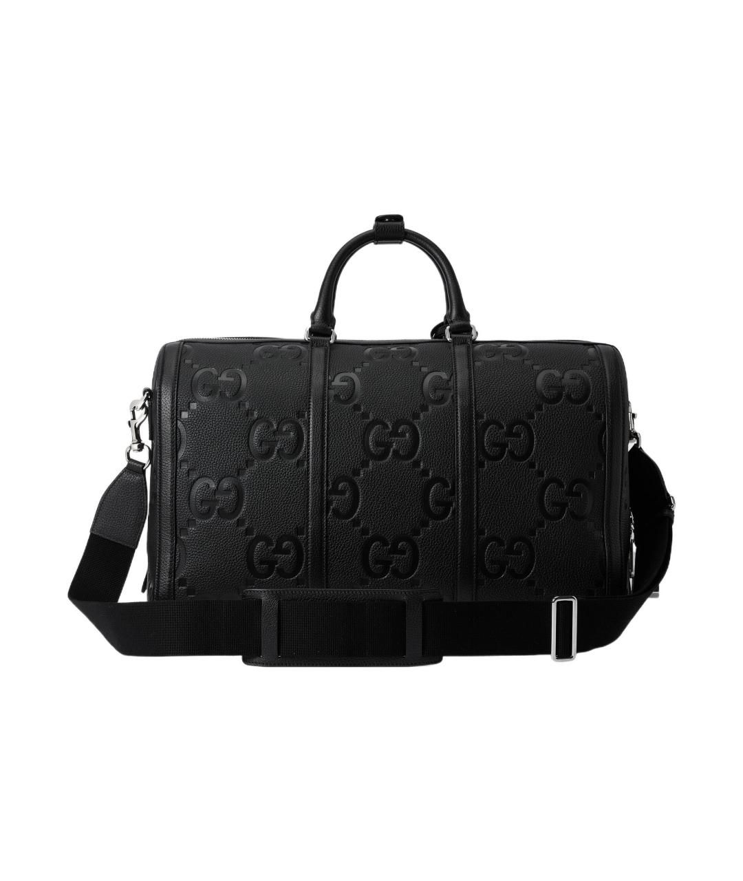 GUCCI Черная кожаная дорожная/спортивная сумка, фото 3