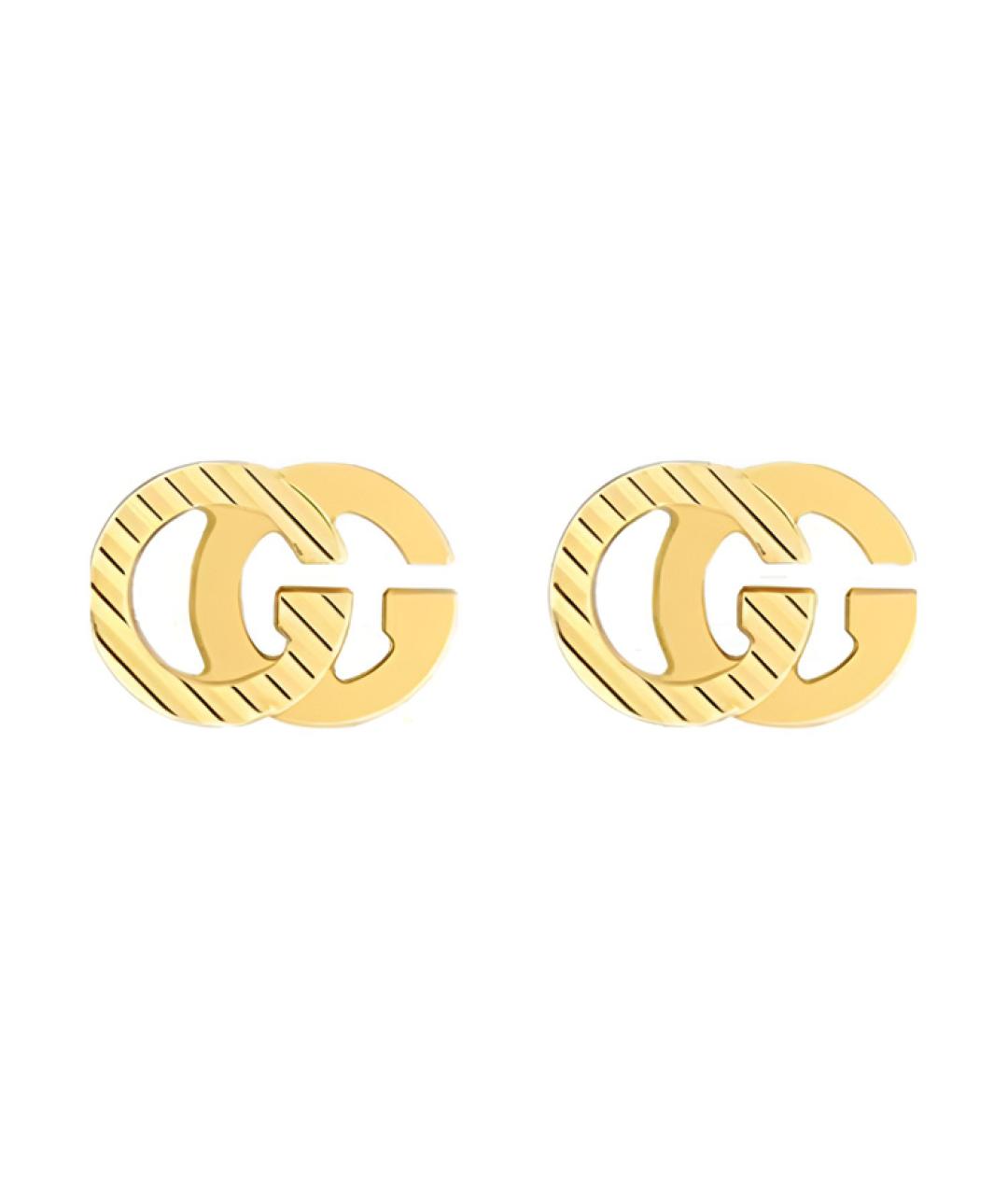 GUCCI Золотые серьги из желтого золота, фото 1