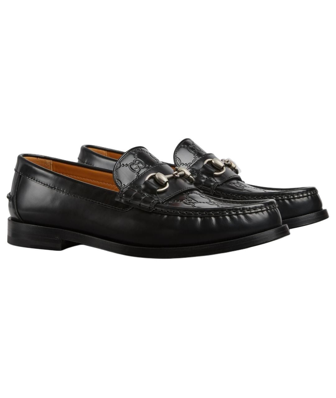 GUCCI Черные кожаные лоферы, фото 3