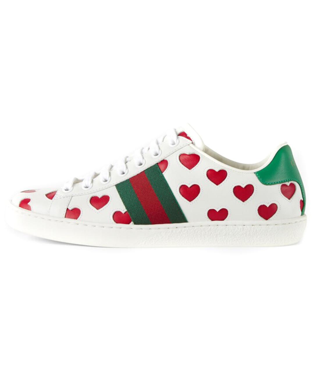 GUCCI Белые кеды, фото 2