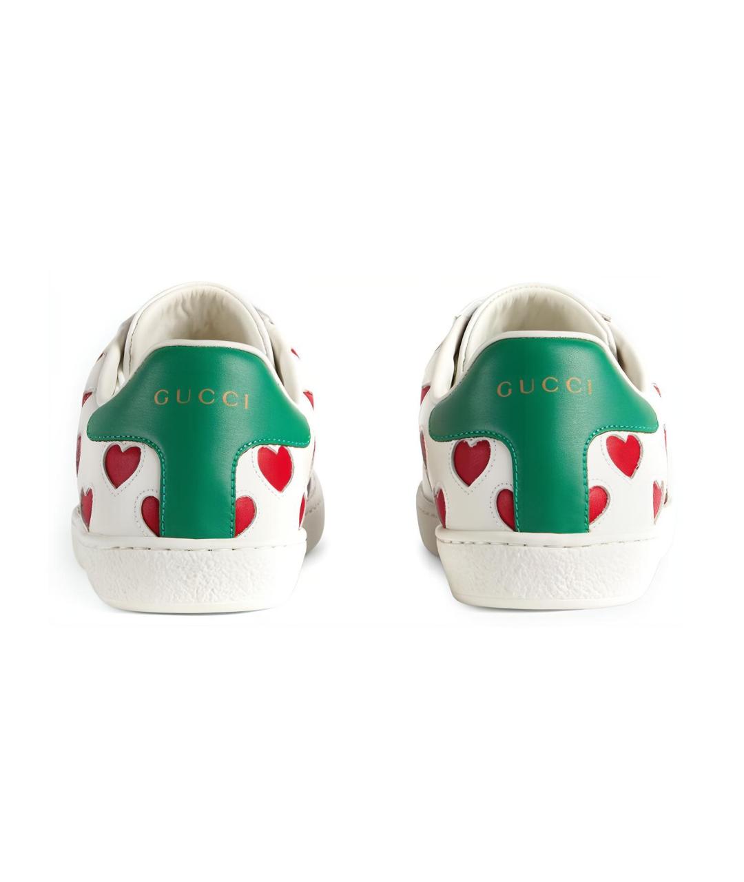 GUCCI Белые кеды, фото 5