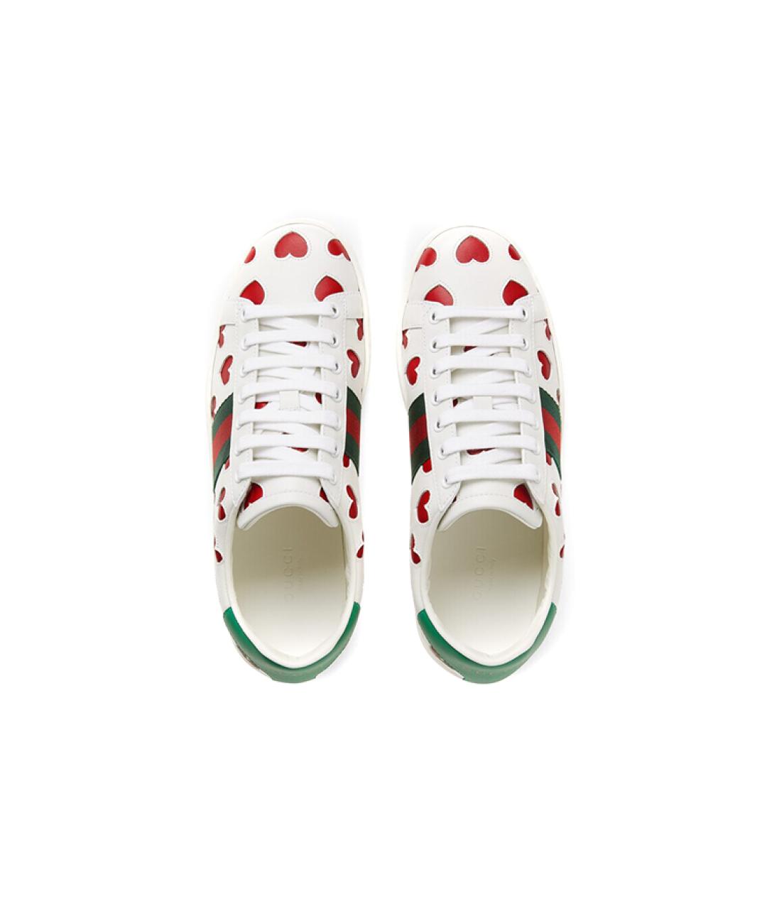 GUCCI Белые кеды, фото 4
