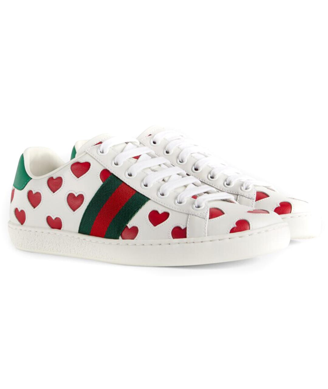 GUCCI Белые кеды, фото 3