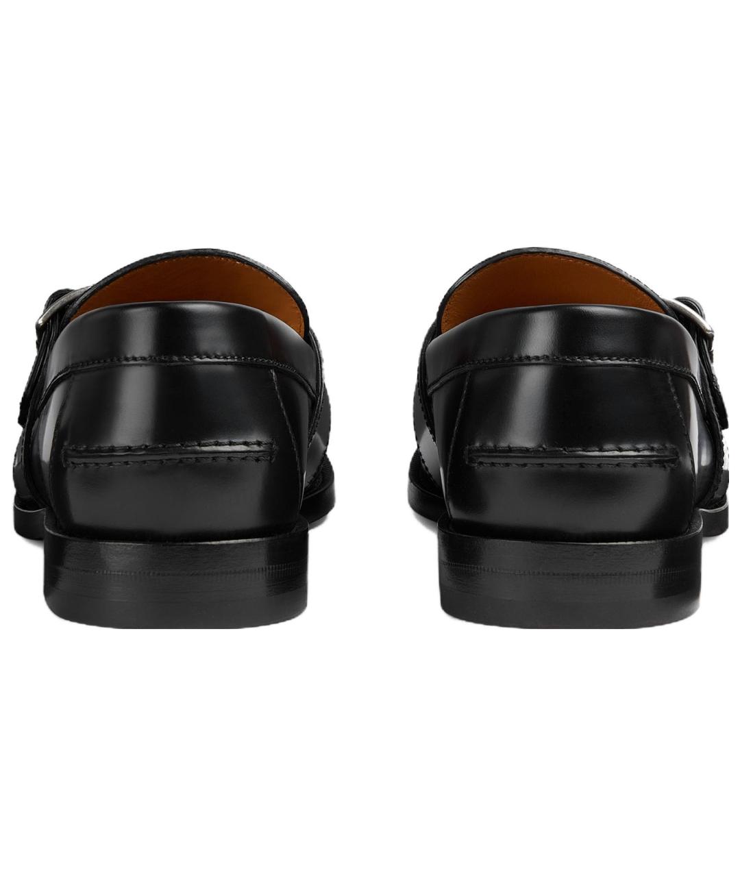 GUCCI Черные кожаные лоферы, фото 5