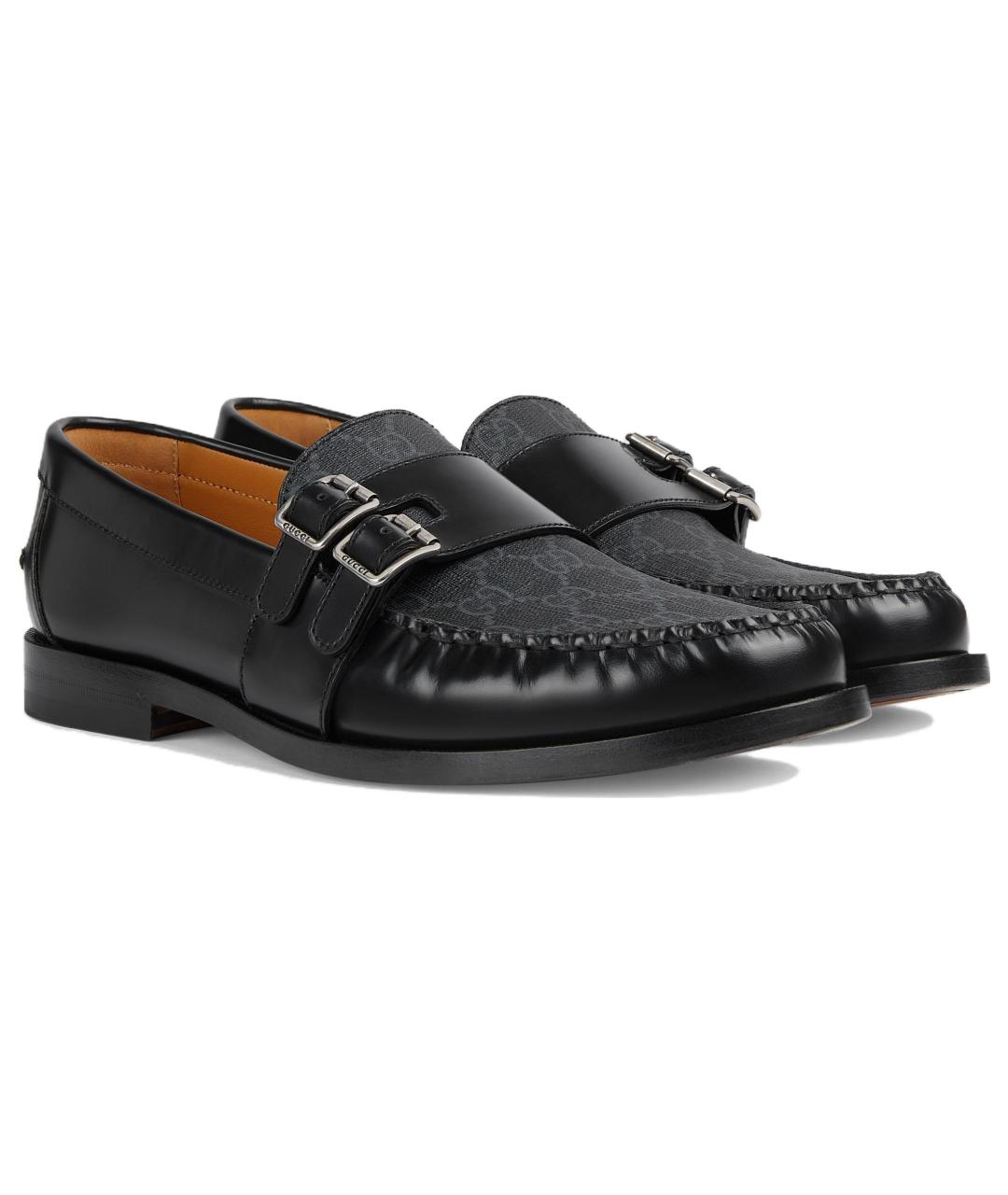 GUCCI Черные кожаные лоферы, фото 3