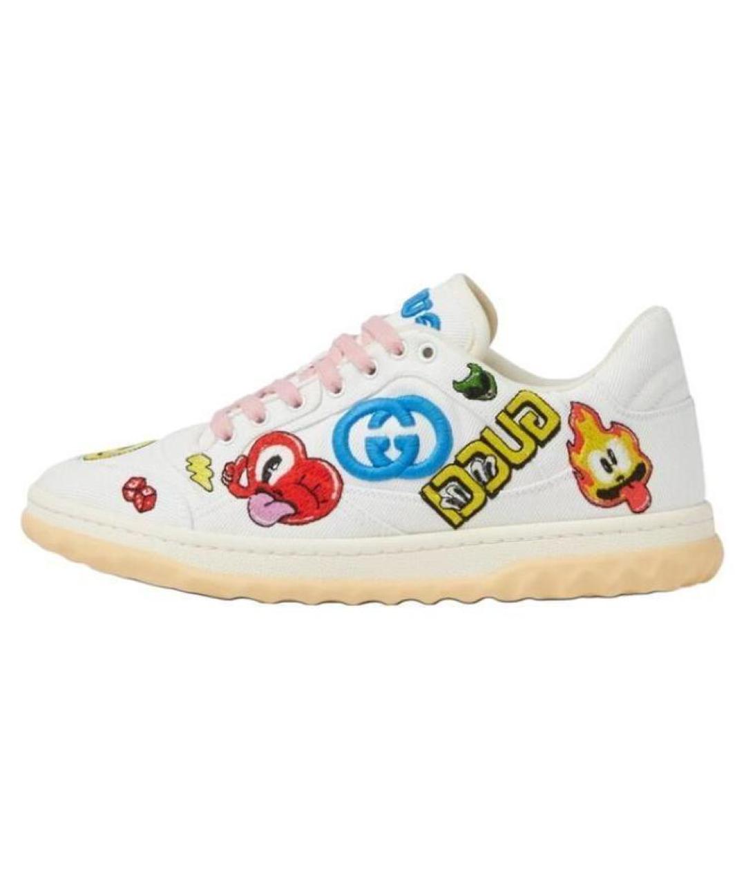 GUCCI Белые кеды, фото 2