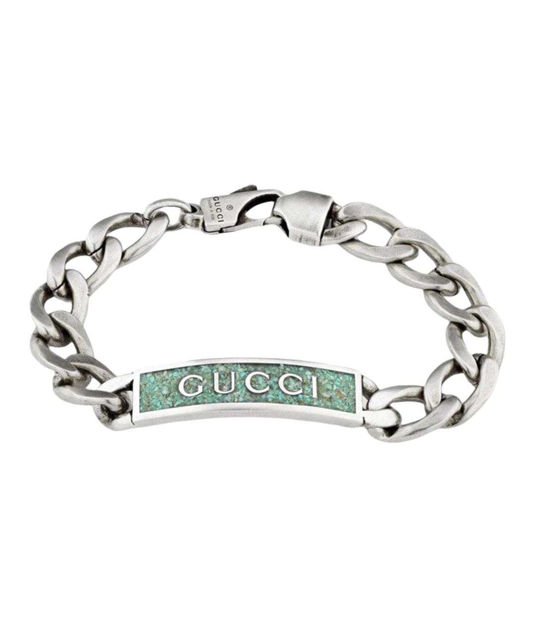 GUCCI Серебрянный серебряный браслет, фото 1