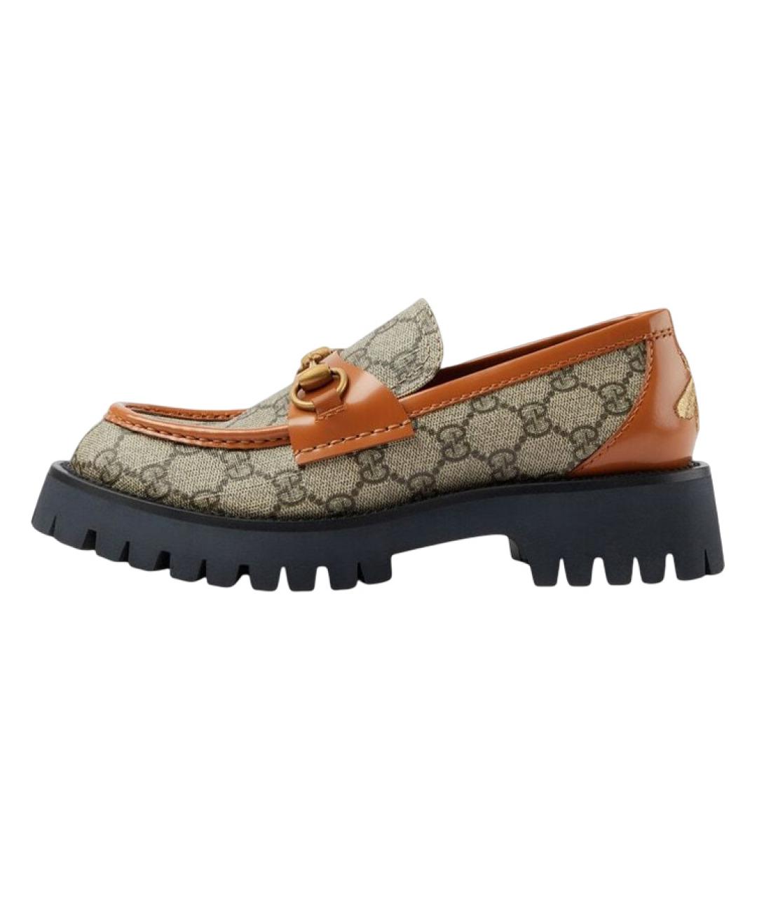 GUCCI Бежевые лоферы, фото 2