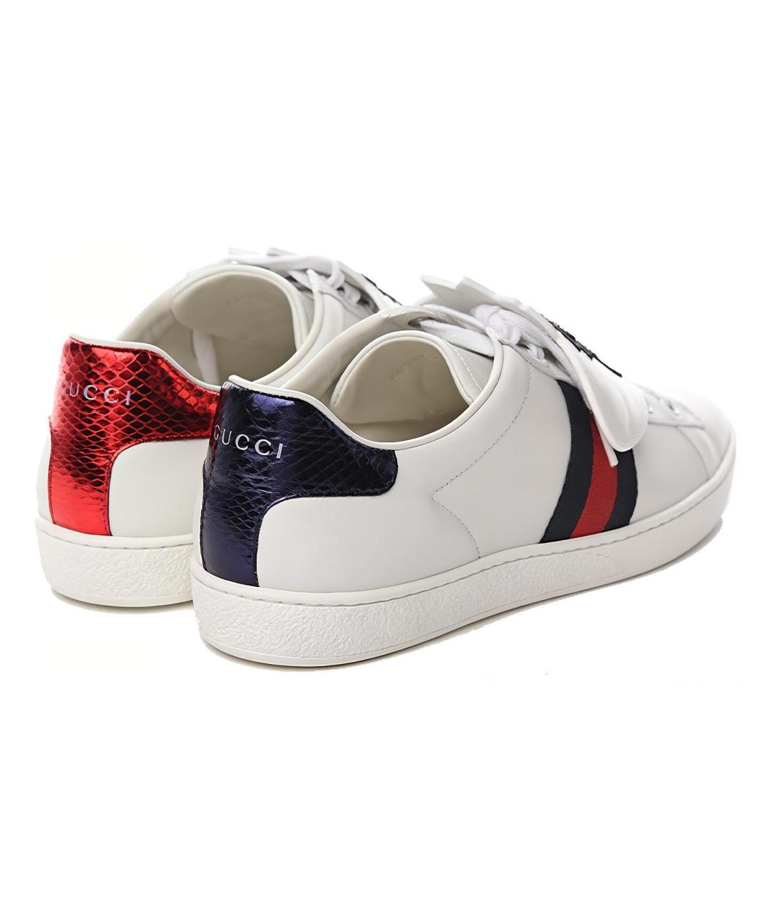 GUCCI Белые кеды, фото 4