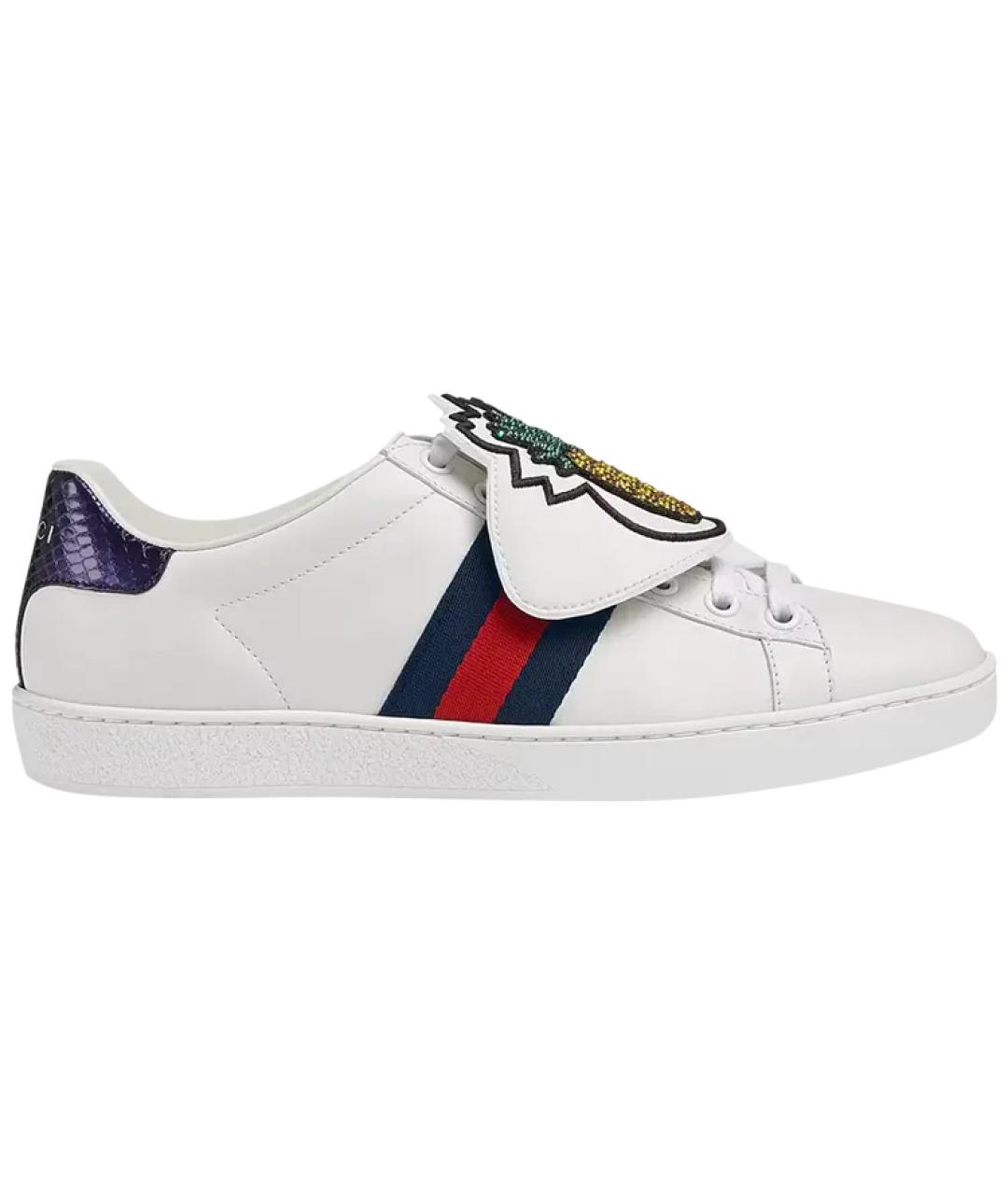 GUCCI Белые кеды, фото 1