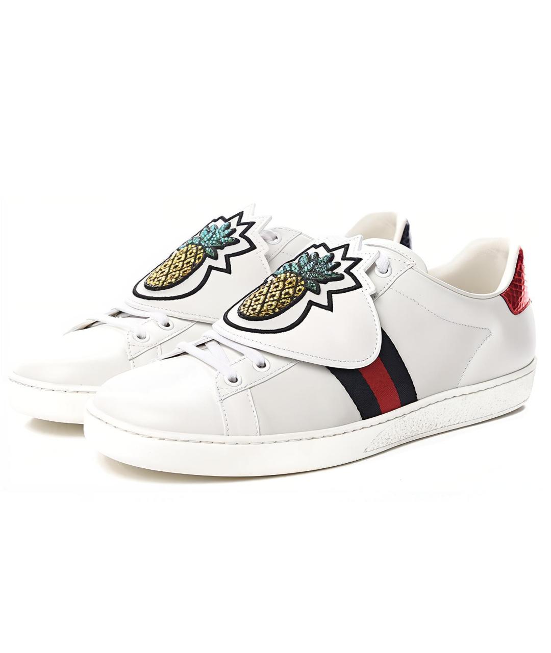 GUCCI Белые кеды, фото 3